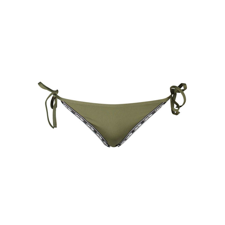 Calvin Klein - Iconic Logo Trim Adjustable Side Tie Swim Briefs - Green Calvin Klein