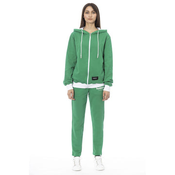Baldinini Trend - Relaxed Cotton Fleece Zip Hoodie Tracksuit Set - Green