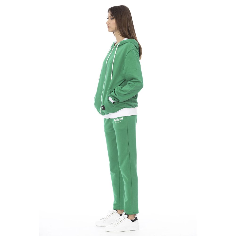 Baldinini Trend - Relaxed Cotton Fleece Zip Hoodie Tracksuit Set - Green