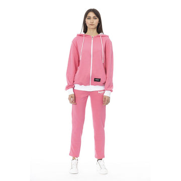 Baldinini Trend - Relaxed Cotton Fleece Zip-Up Tracksuit Set - Pink