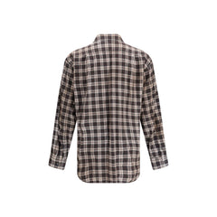 Dsquared² Brown Cotton Pattern Shirt