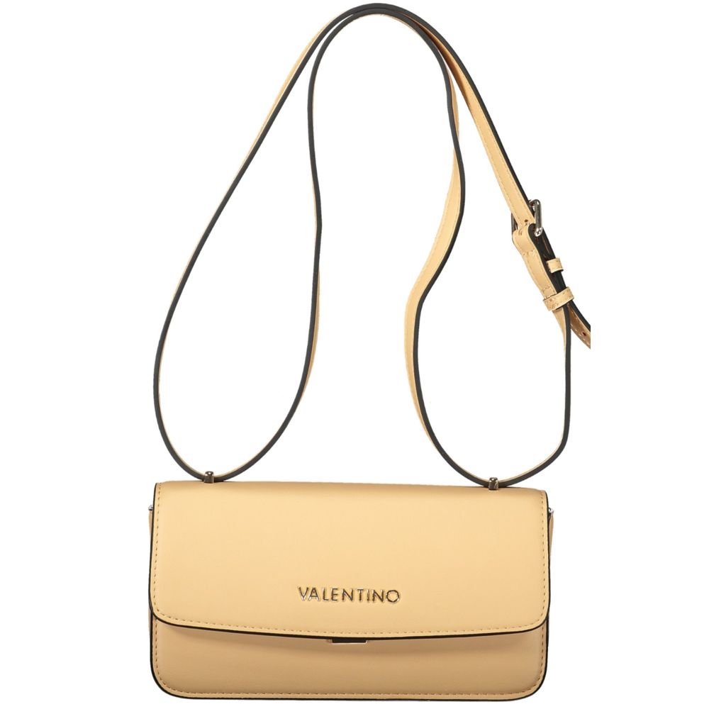Valentino - Structured Minimalist Crossbody Handbag - Beige