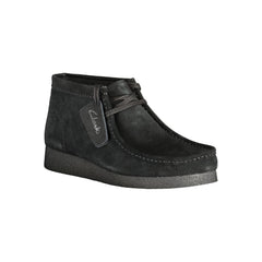Clarks Black Leather Men Sneaker