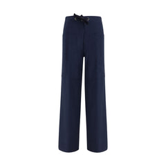 Forte_Forte Blue Cotton Casual Pants