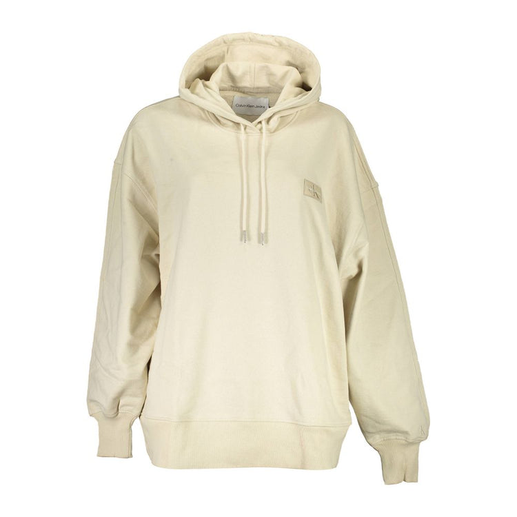 Calvin Klein - Relaxed Recycled Cotton Pullover Hoodie - Beige Calvin Klein