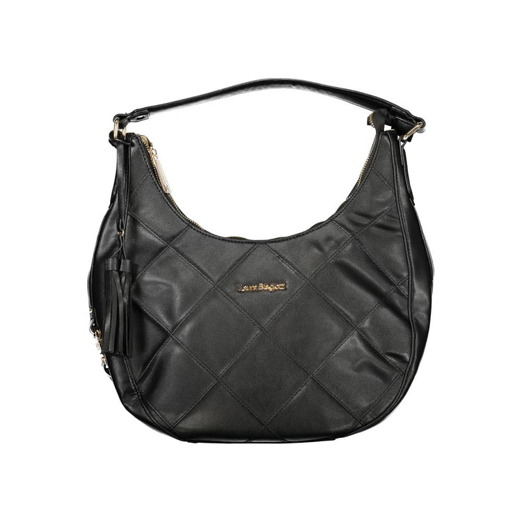 Laura Biagiotti - Sleek Quilted PVC Shoulder Bag With Removable Strap - Black Laura Biagiotti