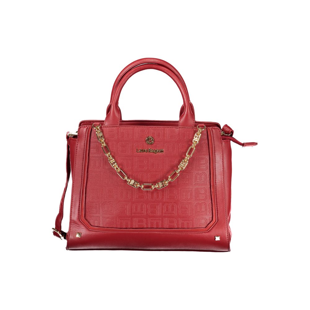 Laura Biagiotti - Bold Structured PVC Handbag with Gold Chain - Red Laura Biagiotti