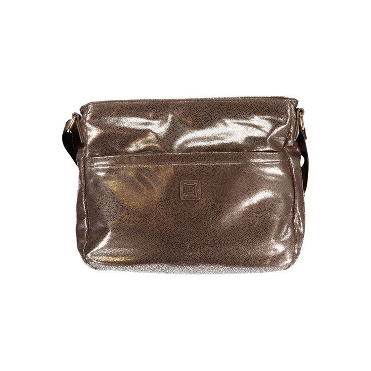 Laura Biagiotti - Polished Metallic Structured Shoulder Bag - Bronze Laura Biagiotti