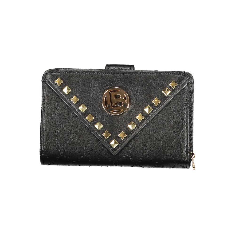 Laura Biagiotti - Sophisticated Studded Polyethylene Wallet - Black Laura Biagiotti