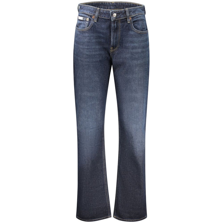 Calvin Klein - Sophisticated High-Rise Wide Leg Straight Jeans - Blue Calvin Klein