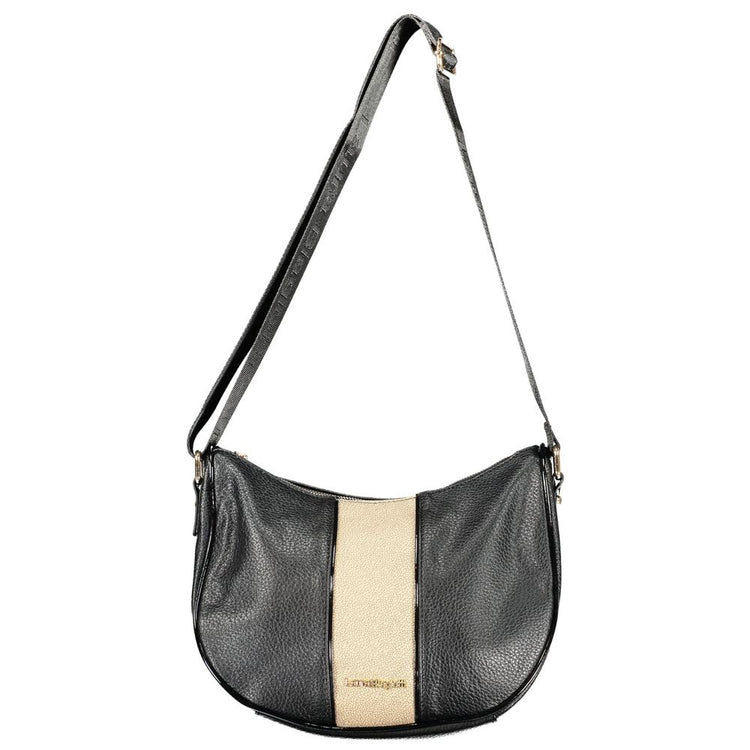 Laura Biagiotti - Sleek PVC Adjustable Shoulder Bag - Black Laura Biagiotti