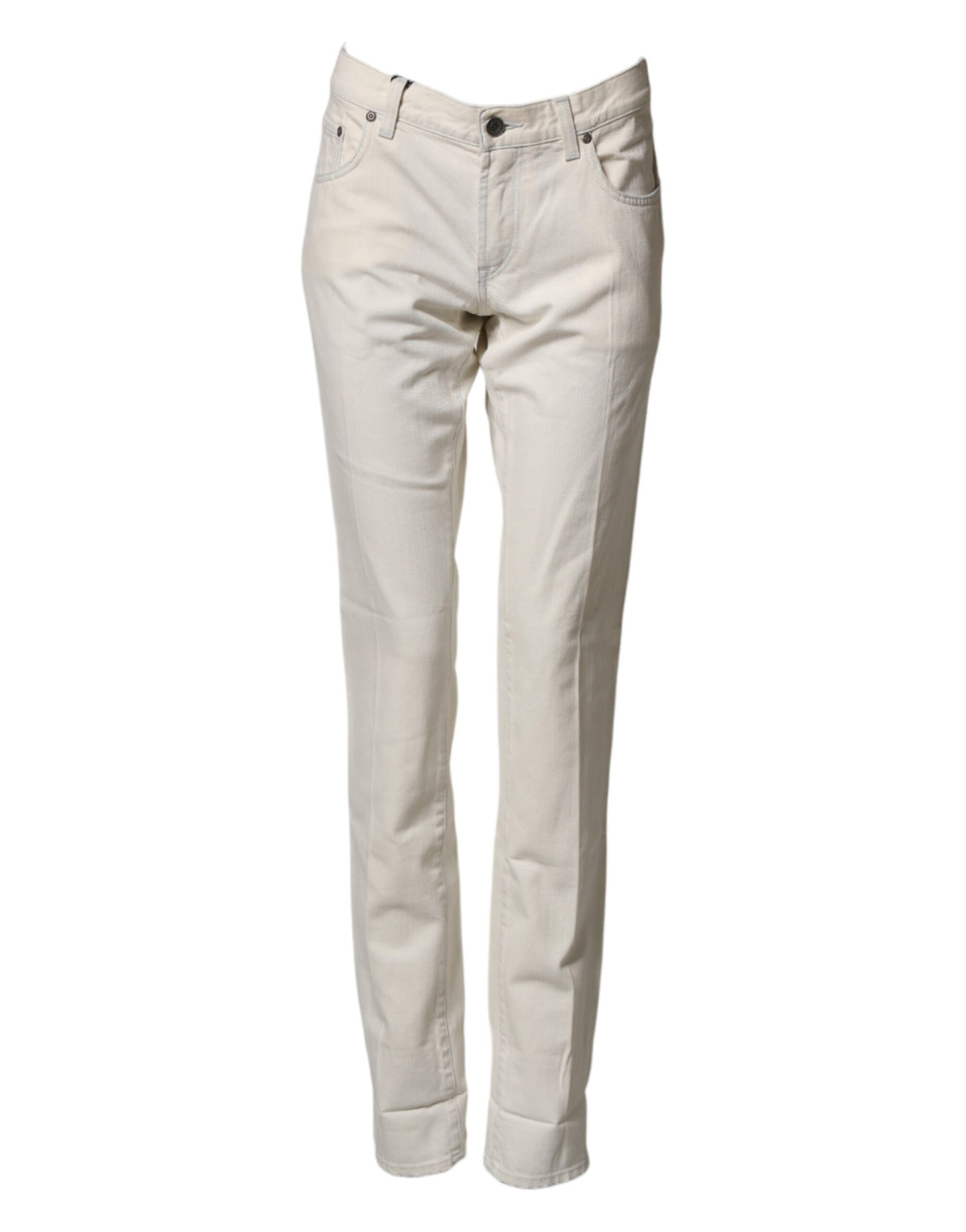 White Cotton Skinny Denim Trouser Men Jeans