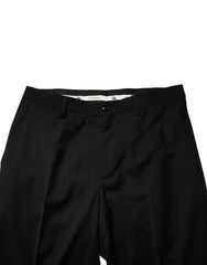Black Wool Formal Dress Men Trouser Pants