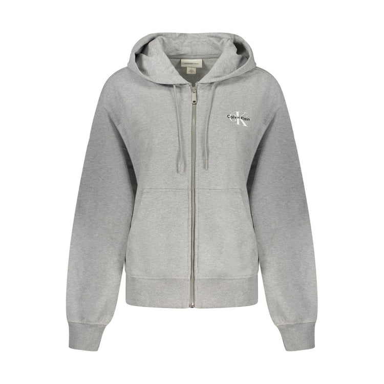 Calvin Klein - Classic Cotton Zip-Up Hoodie - Grey Calvin Klein