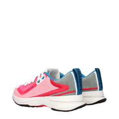 Pink Fabric Athletic Sneakers