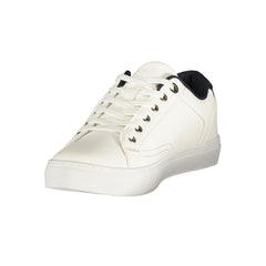 White Polyester Sneaker