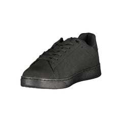 Black Polyester Sneaker