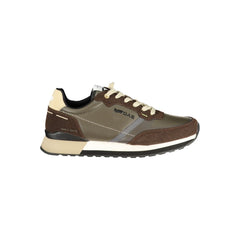 Brown Polyester Sneaker