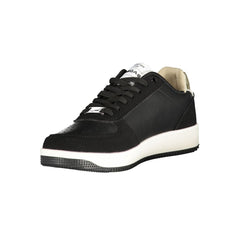 Black Polyurethane Women Sneaker