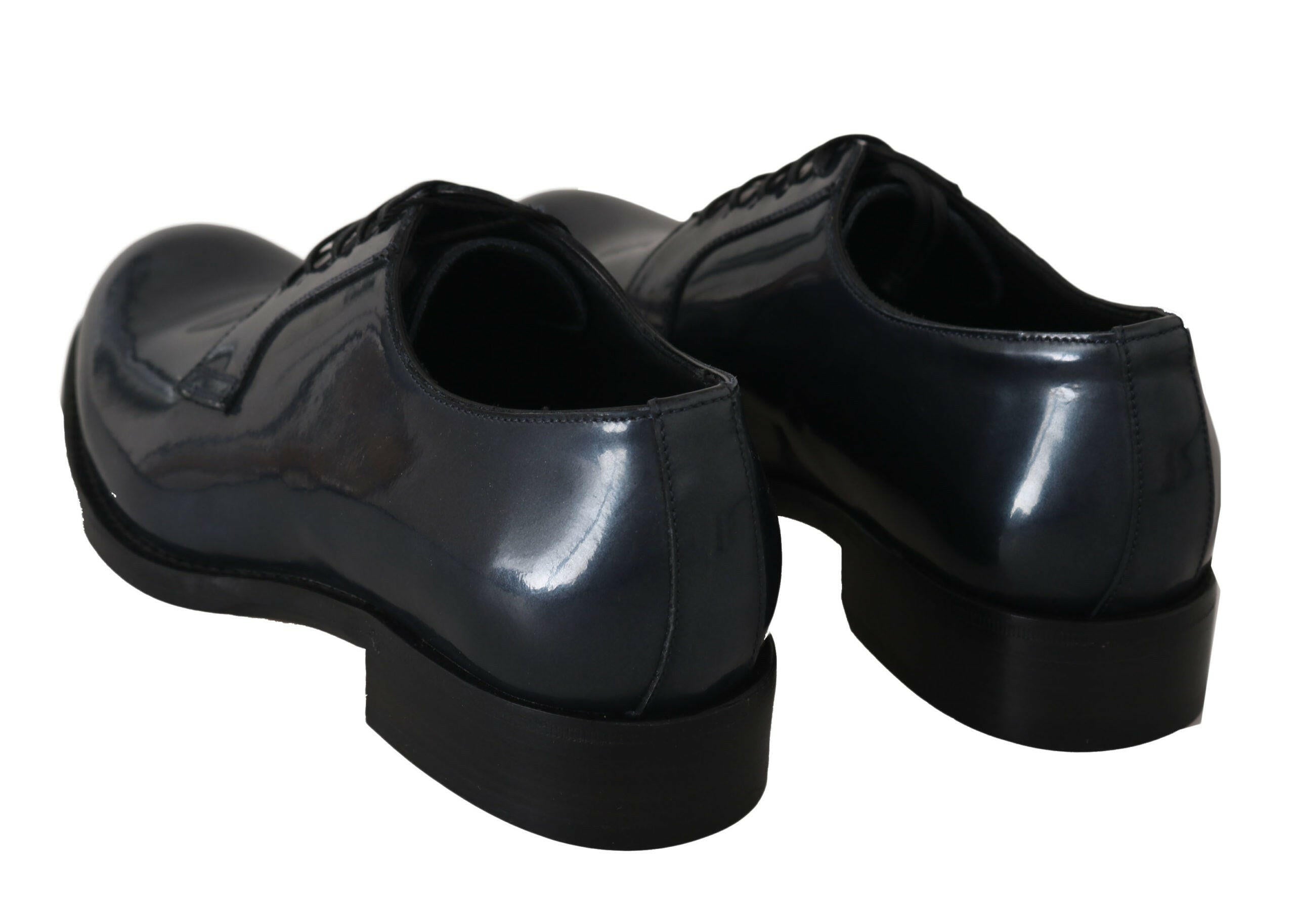 Dolce & Gabbana Blue Leather Derby Dress Formal Shoes -   -  Dolce & Gabbana.