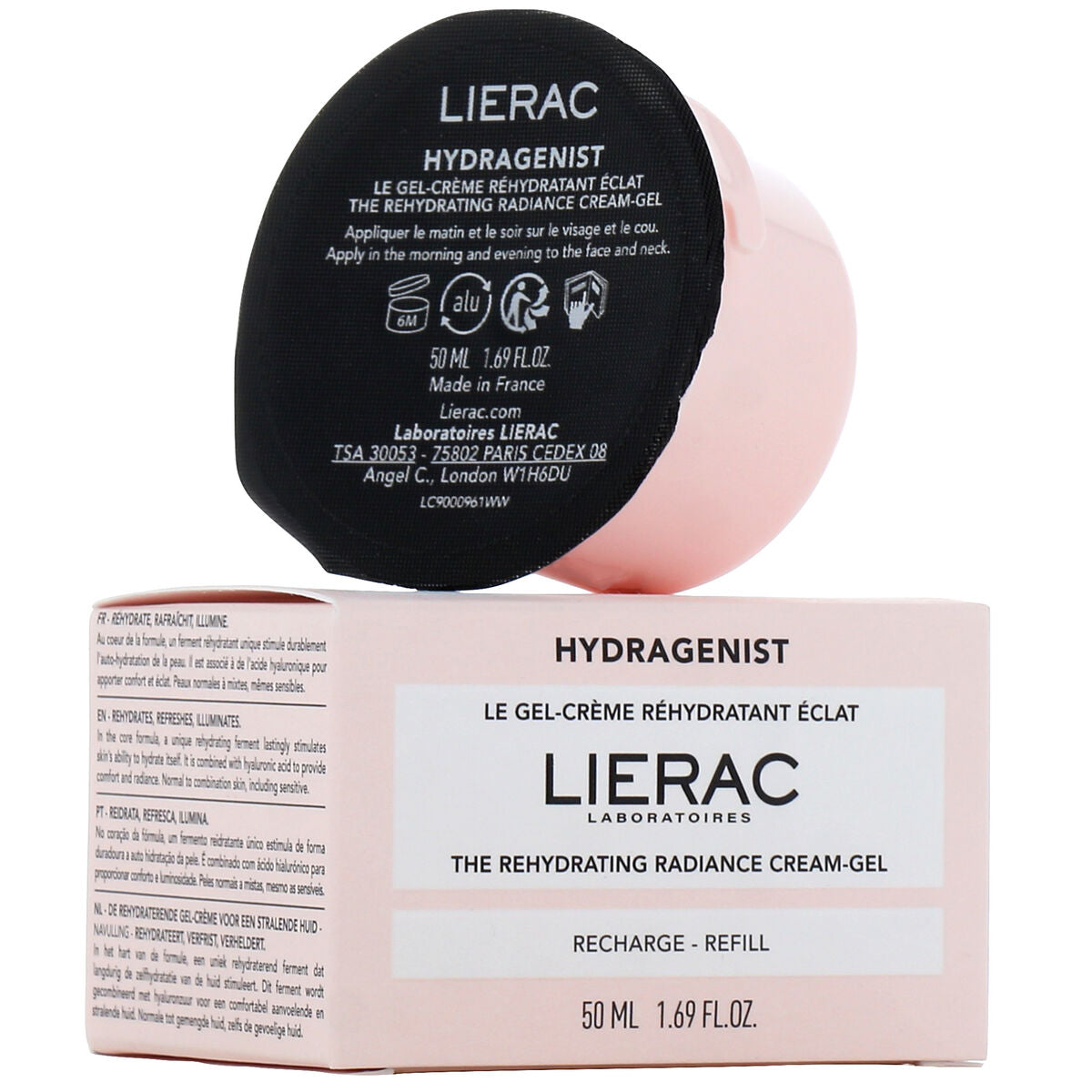 Moisturising gel cream Lierac Hydragenist 50 ml -  Beauty, Skin care -  Lierac.