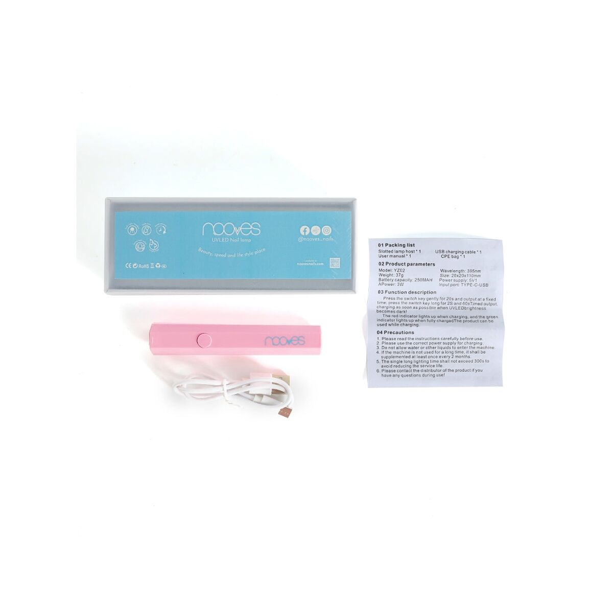 LED UV Lamp for Nails Nooves Portable plate -  Beauty, Manicure and pedicure -  Nooves.