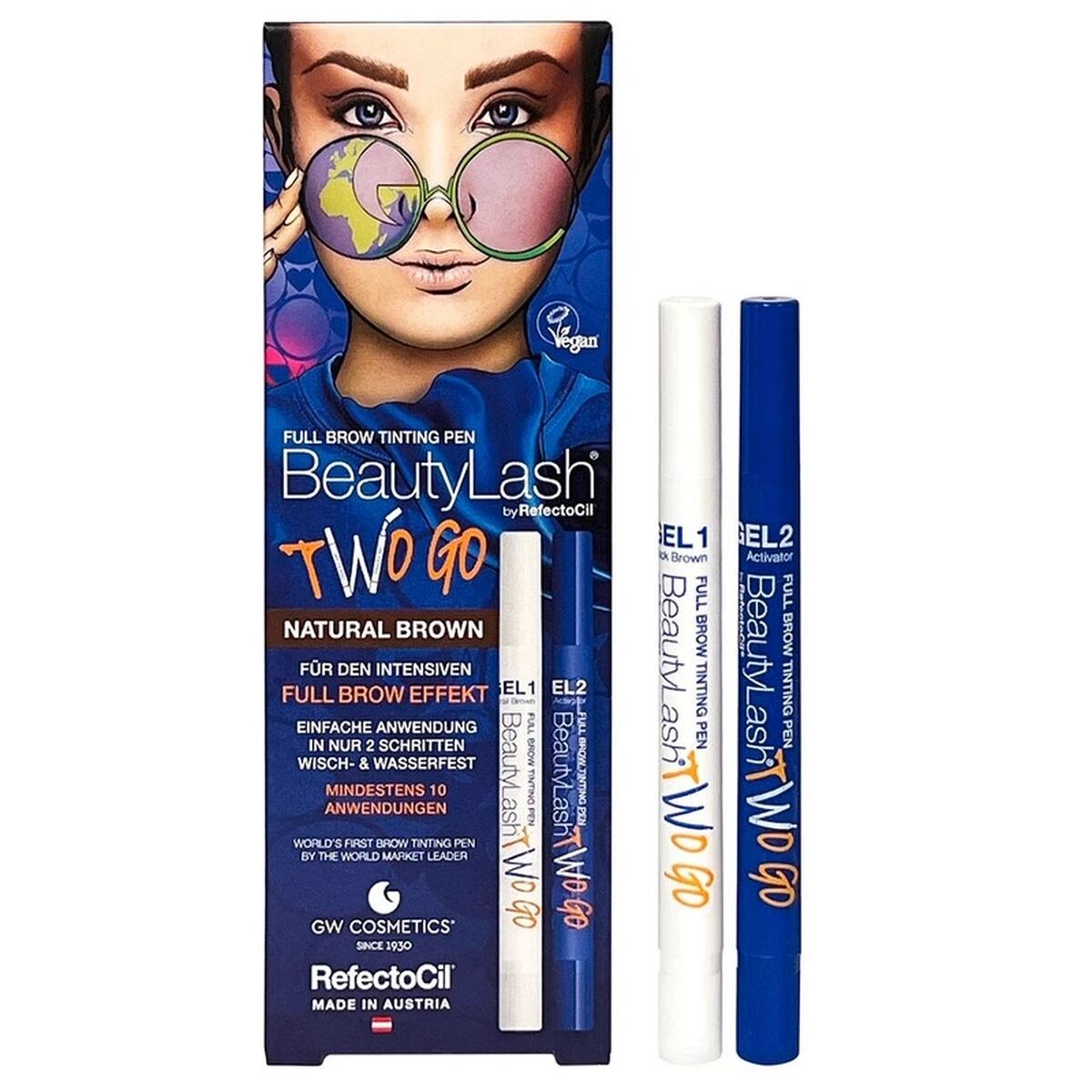 Eyelash Dye RefectoCil BeautyLash Two Go Natural Brown 2 Pieces -  Beauty, Make-up -  RefectoCil.