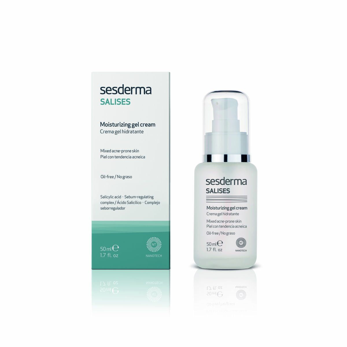 Moisturising gel cream Sesderma Salises Combination Skin 50 ml -  Beauty, Skin care -  Sesderma.