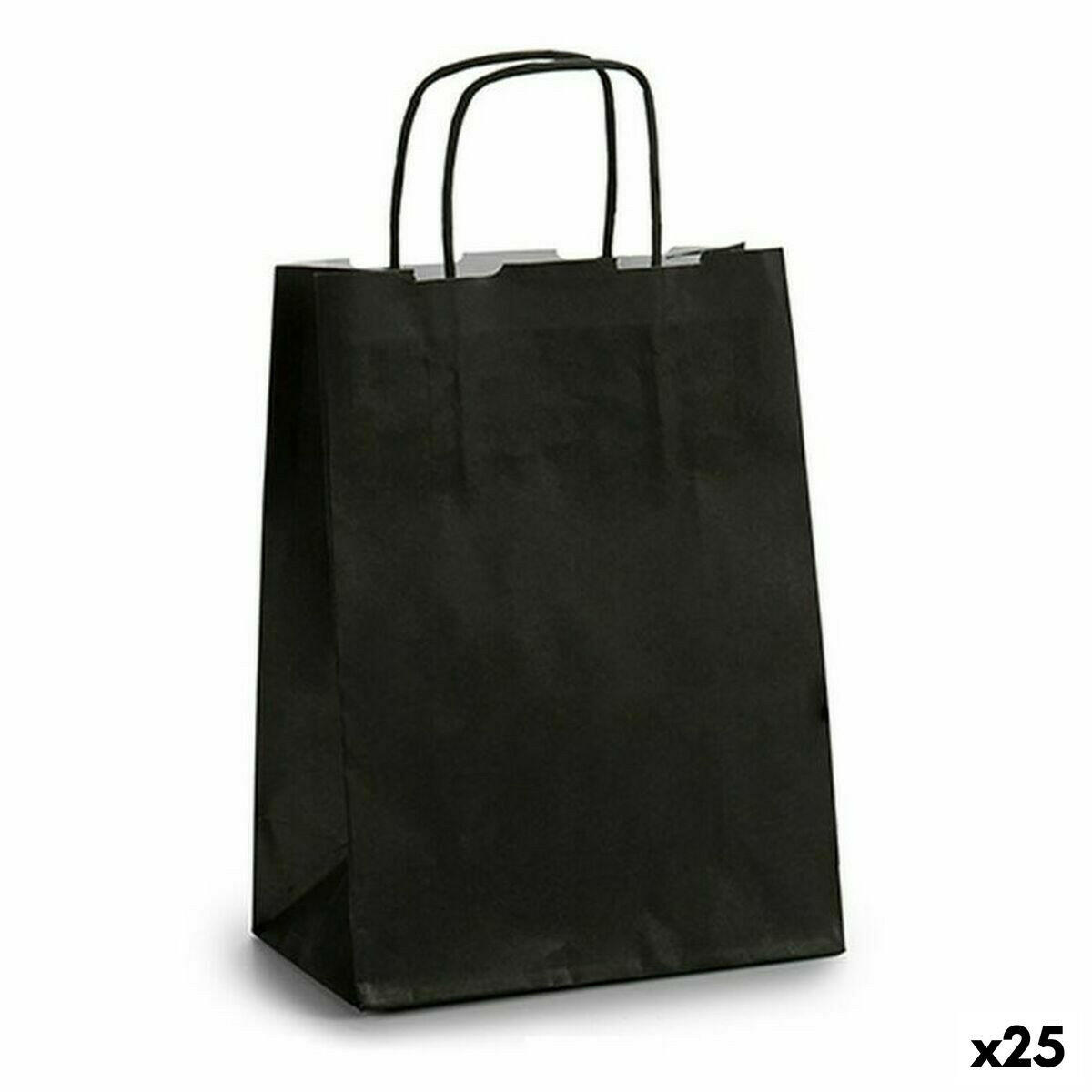 Paper Bag Pincello 18242 Black 18 x 8 x 31 cm (25 Units) -  Office and stationery, Envelopes and postal supplies -  Pincello.
