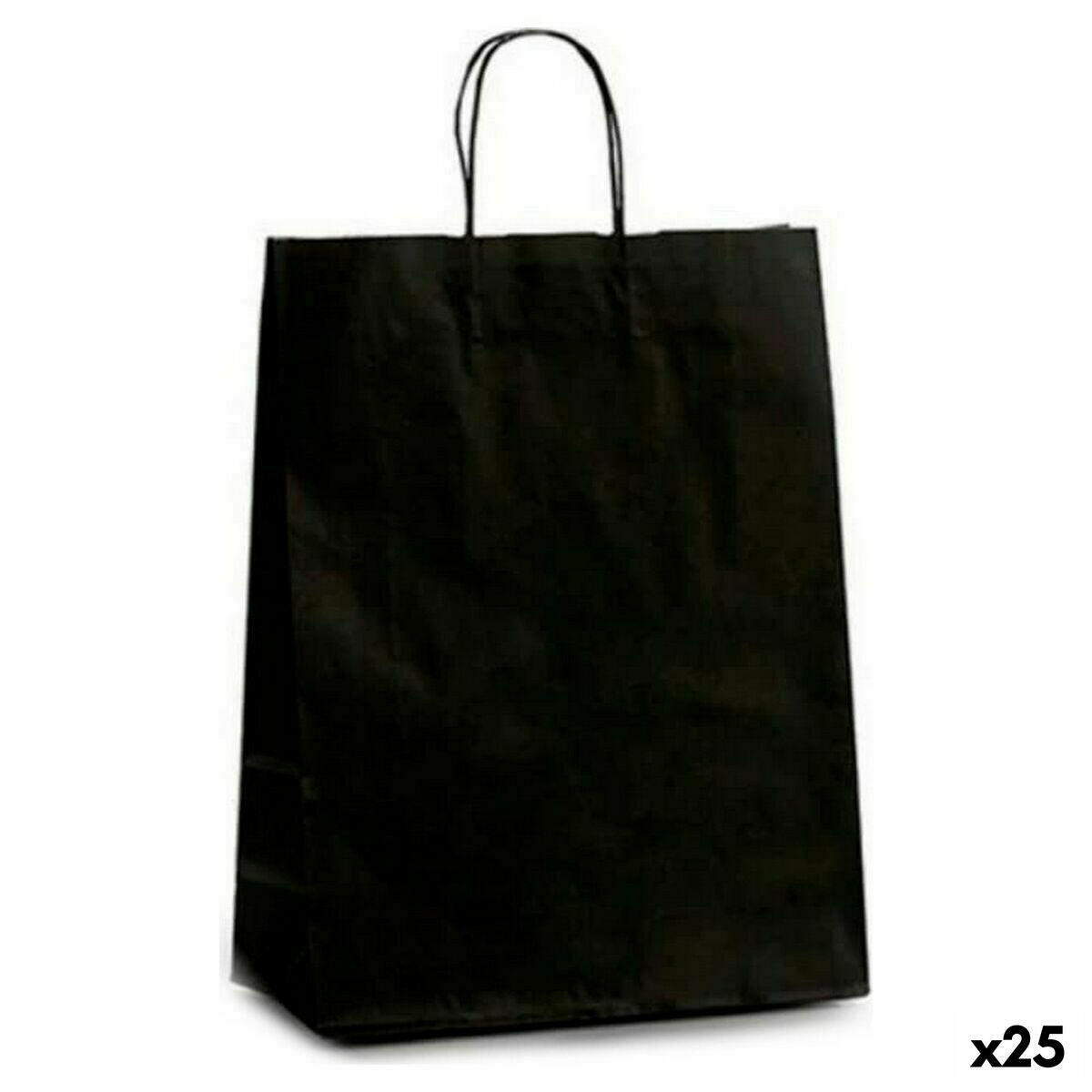 Paper Bag Pincello 32412 Black 12 x 52 x 32 cm 32 X 12 X 50 cm (25 Units) -  Office and stationery, Envelopes and postal supplies -  Pincello.