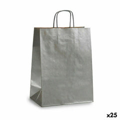 Paper Bag Pincello 24311 Silver 24 x 12 x 40 cm (25 Units) -  Office and stationery, Envelopes and postal supplies -  Pincello.