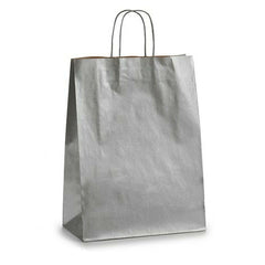 Paper Bag Pincello 32411 Silver 12 x 52 x 32 cm 32 X 12 X 50 cm (25 Units) -  Office and stationery, Envelopes and postal supplies -  Pincello.