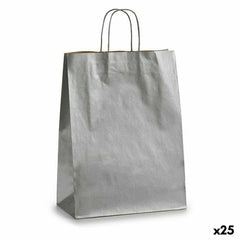 Paper Bag Pincello 32411 Silver 12 x 52 x 32 cm 32 X 12 X 50 cm (25 Units) -  Office and stationery, Envelopes and postal supplies -  Pincello.