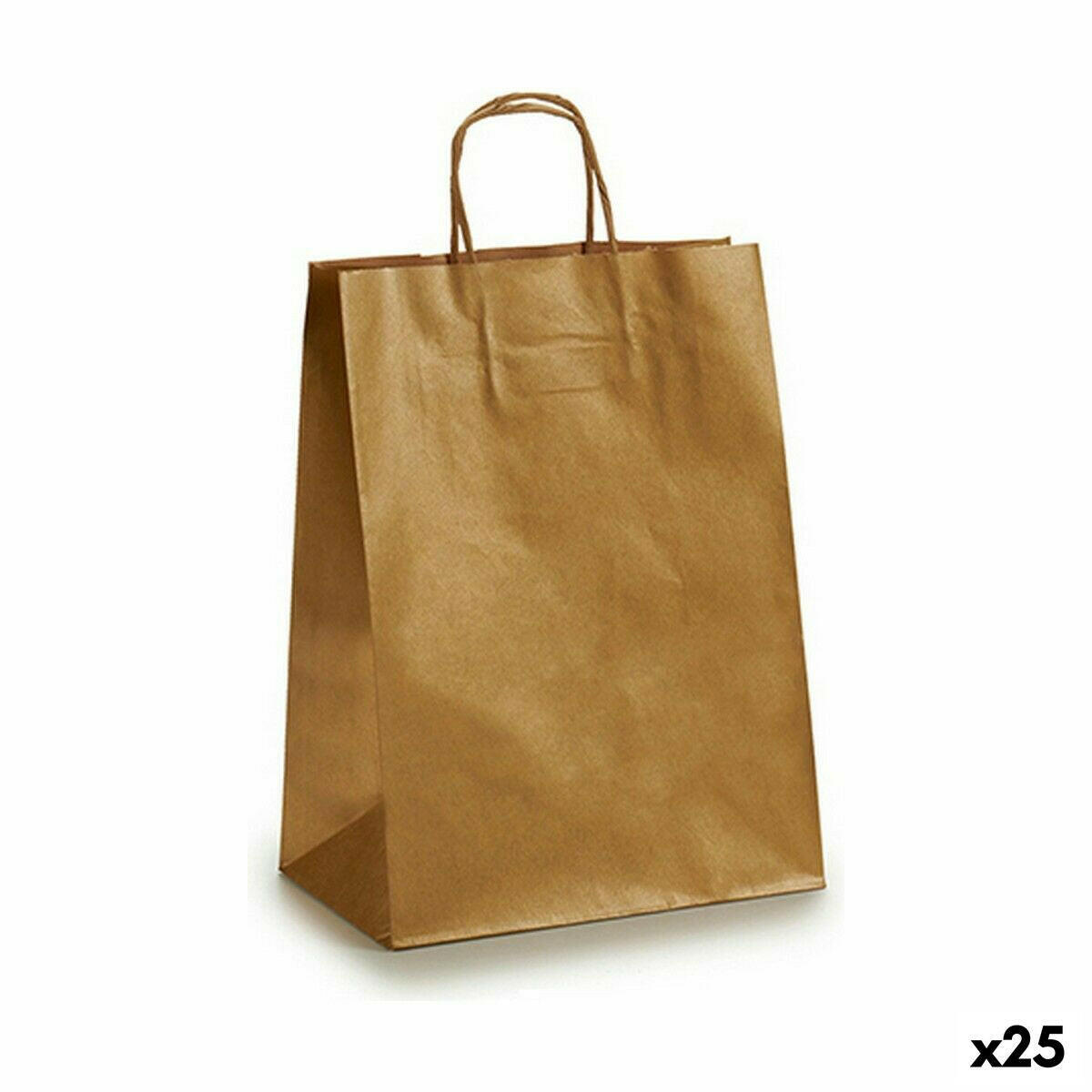 Paper Bag Pincello 24311-ORO Golden 24 x 12 x 40 cm (25 Units) -  Office and stationery, Envelopes and postal supplies -  Pincello.