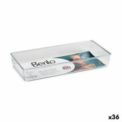 Multi-Purpose Organiser Berilo CH99113 CH99113 Transparent Plastic 15,5 x 5,5 x 34,5 cm 34,5 x 5,5 x 15,5 cm Multi-use (36 Units -  Home and cooking, Bath -  Berilo.