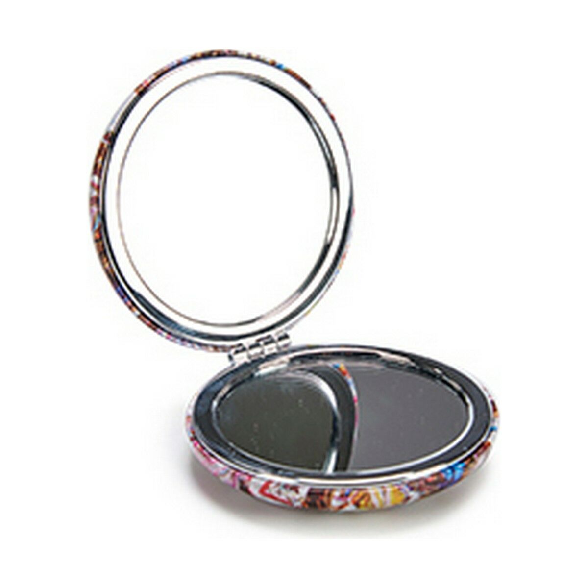 Pocket Mirror Crystal Plastic 8 x 2,4 x 8 cm (12 Units) -  Beauty, Utensils and accessories -  BigBuy Home.