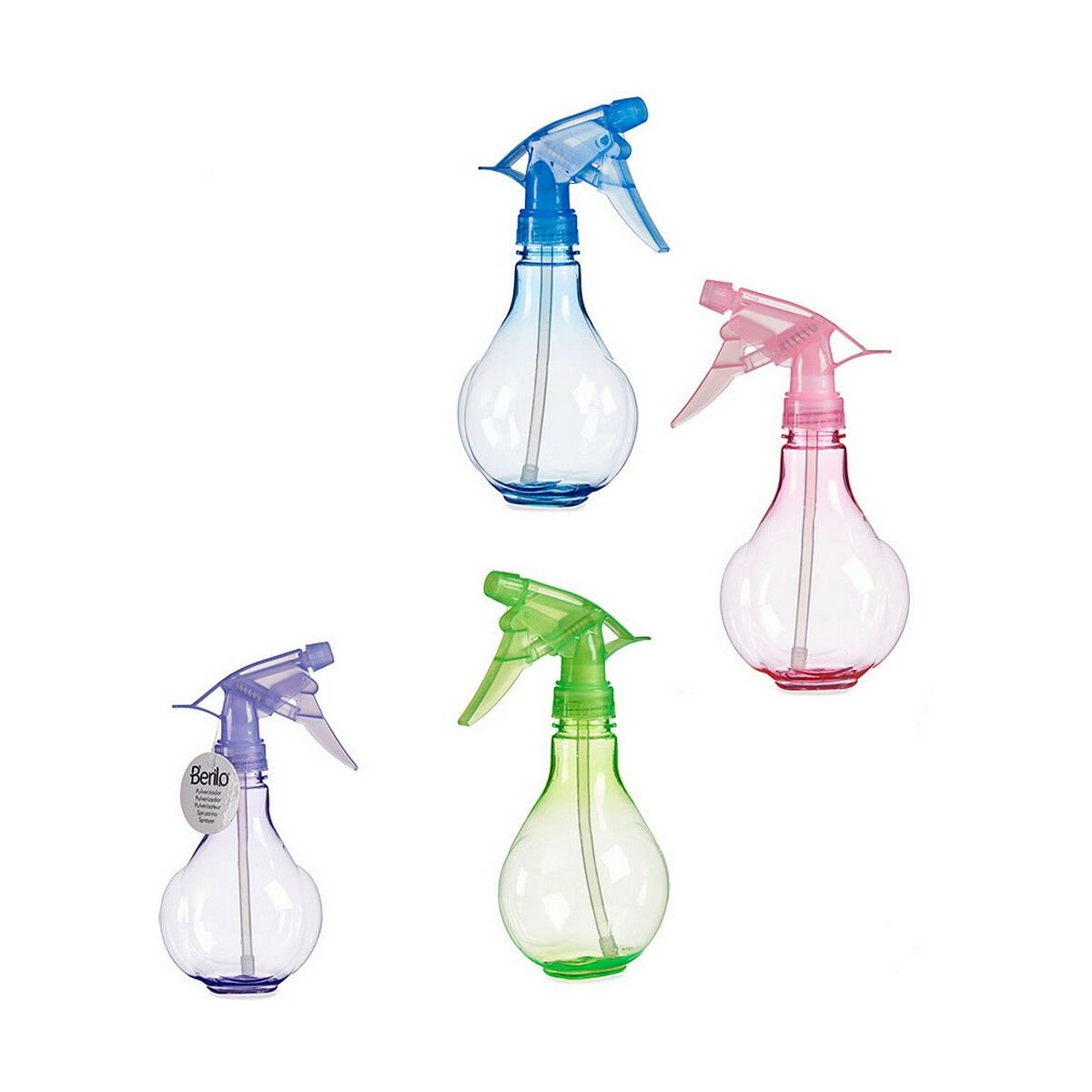 Sprayer Berilo 48768 Blue Green Purple Pink polypropylene PET 350 ml (12 Units) -  Beauty, Hair care -  Berilo.