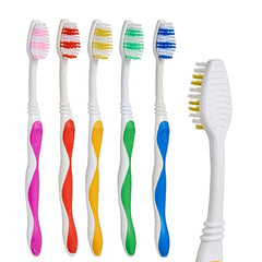 Toothbrush Berilo 29100288 29100288 Yellow Blue Red Green (12 Units) -  Health and personal care, Oral care -  Berilo.