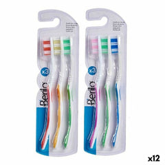 Toothbrush Berilo AR1410005 AR1410005 Yellow Blue Red Green Pink (12 Units) -  Health and personal care, Oral care -  Berilo.