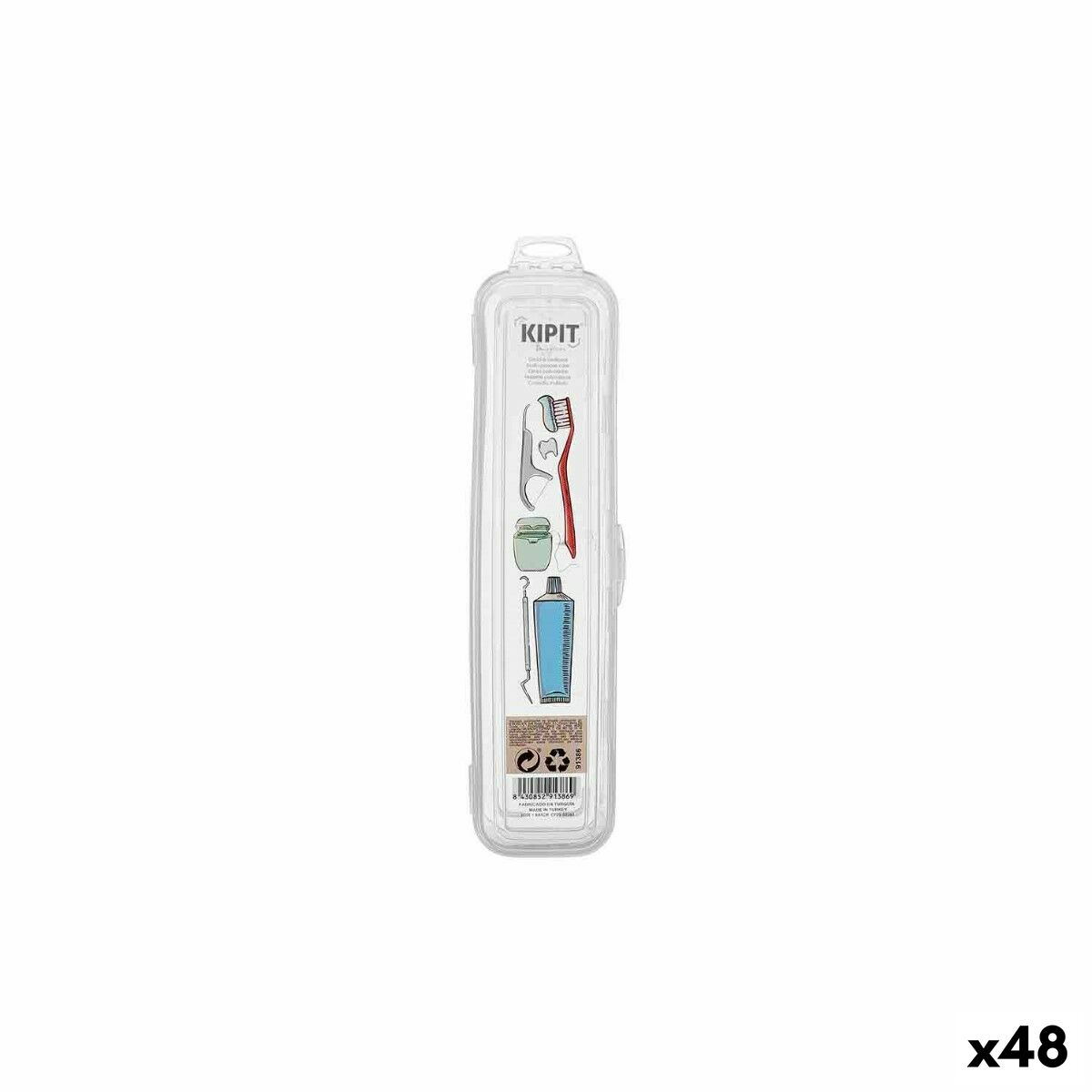 Case Kipit 1 1 Transparent Hygiene Travel (48 Units) -  Beauty, Utensils and accessories -  Kipit.