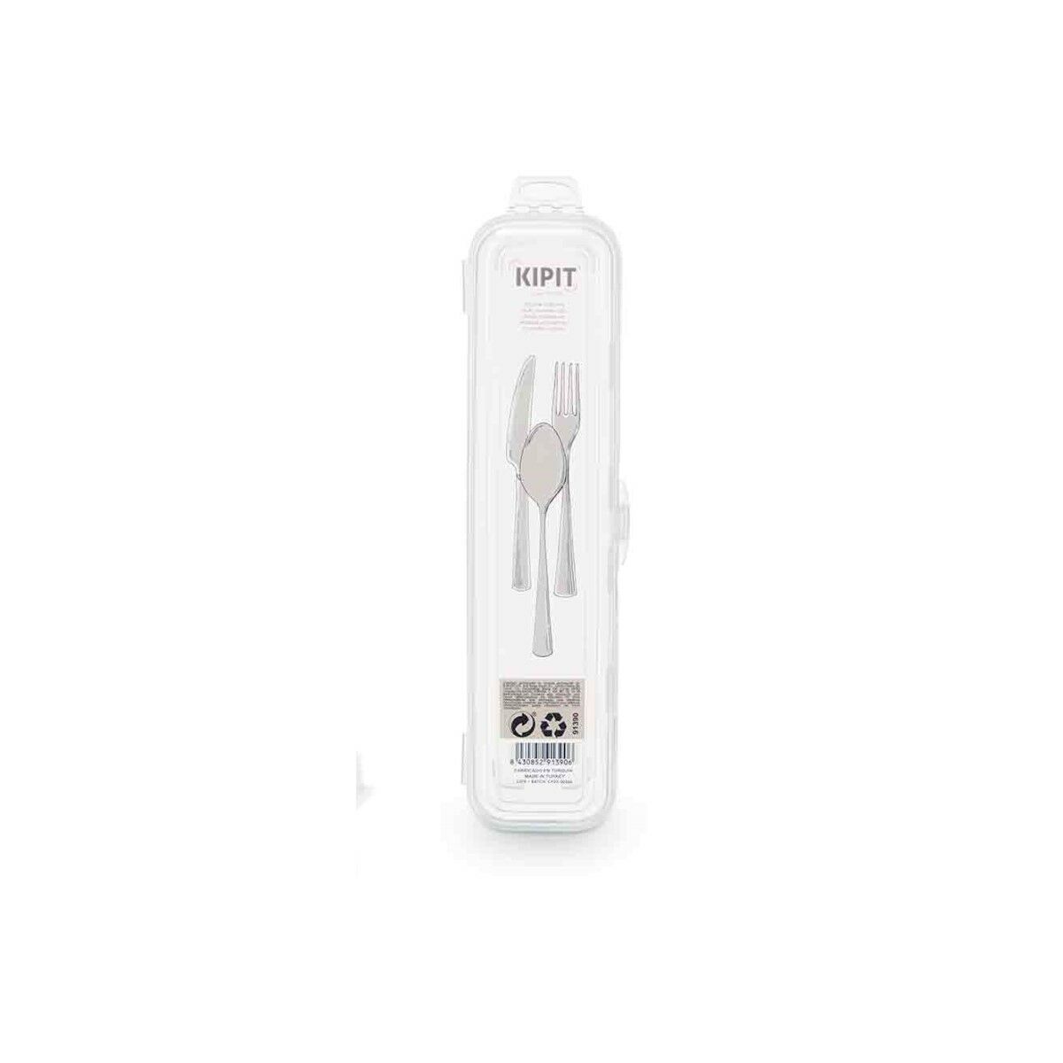 Case Kipit 5 5 Transparent Pieces of Cutlery Travel (48 Units) -  Beauty, Utensils and accessories -  Kipit.