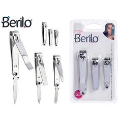Nail clipper Berilo 1703239 Silver Metal (12 Units) -  Beauty, Manicure and pedicure -  Berilo.