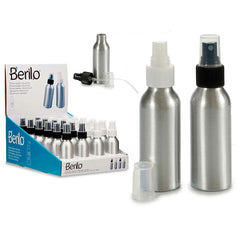 Atomiser Bottle Berilo CH9979-2 CH9979-2 White Black Transparent Silver Aluminium polypropylene 100 ml (24 Units) -  Beauty, Utensils and accessories -  Berilo.