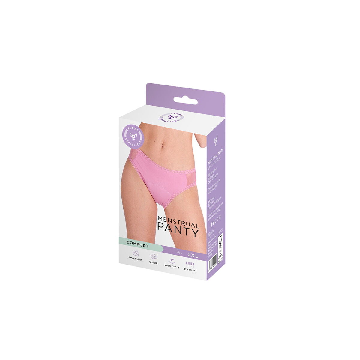 Menstrual panties Femme Republique Pink -  Clothing, Women -  Femme Republique.
