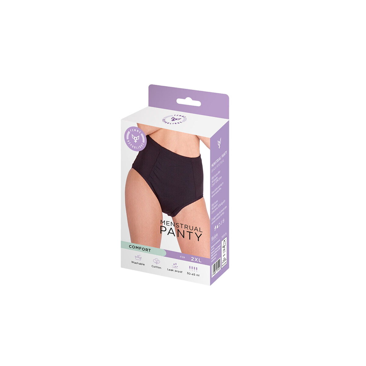 Menstrual panties Femme Republique Black -  Clothing, Women -  Femme Republique.