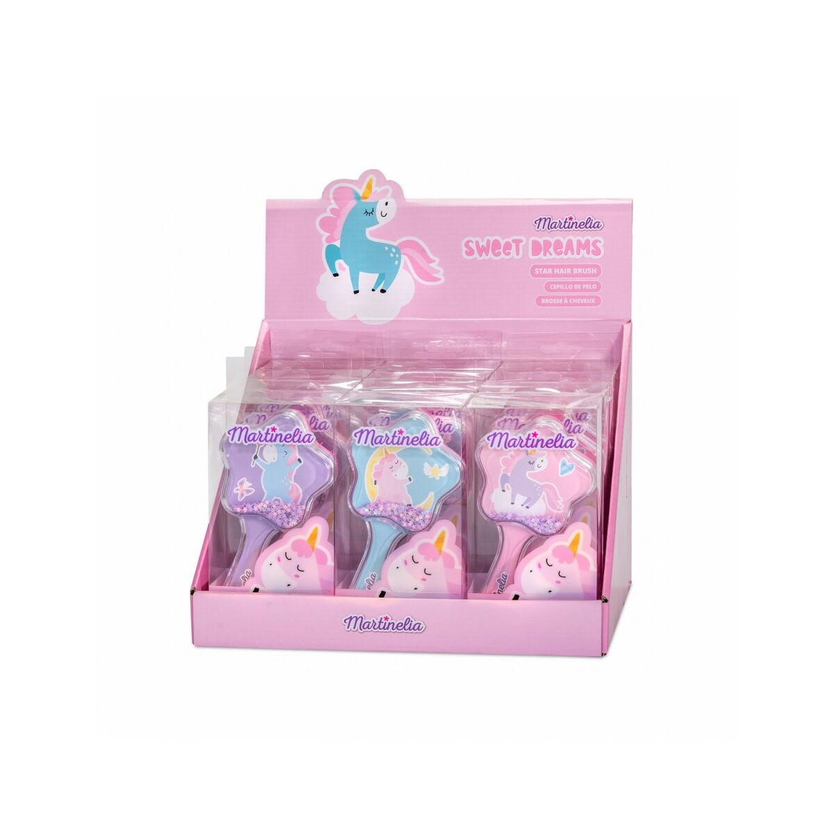 Detangling Hairbrush Martinelia Unicorn -  Baby, Hygiene and care -  Martinelia.