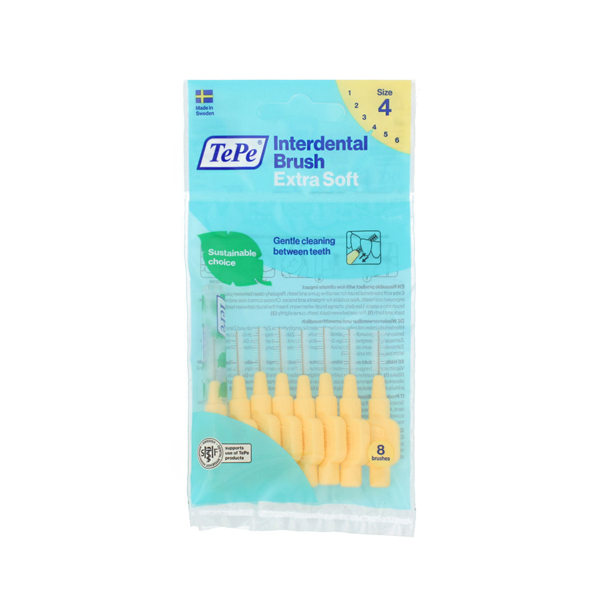 Interdental brushes Tepe Yellow 0,7 mm Supersoft (8 Pieces) -  Health and personal care, Oral care -  Tepe.