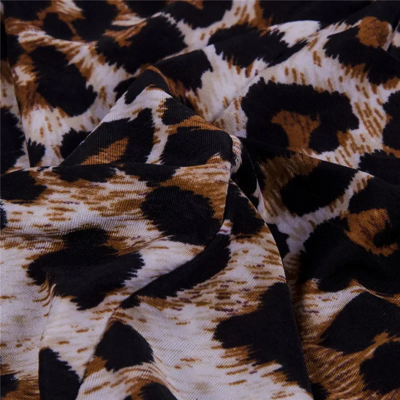 Sassy Leopard Print High Waist Bodycon Mini Skirt for Women -   -  Unbranded.