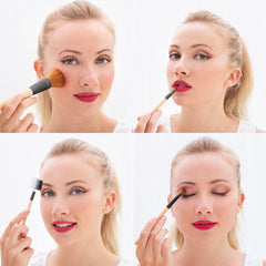 Set of Wooden Make-up Brushes with Carry Case Miset InnovaGoods 5 Units -  Beauty, Utensils and accessories -  InnovaGoods.