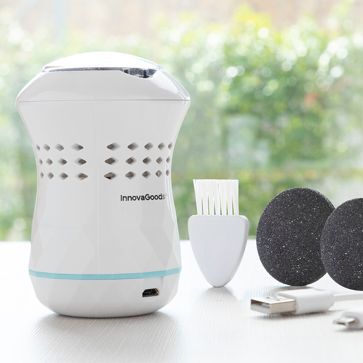 Rechargeable Pedicure File with Integrated Vacuum Sofeem InnovaGoods -  Beauty, Manicure and pedicure -  InnovaGoods.